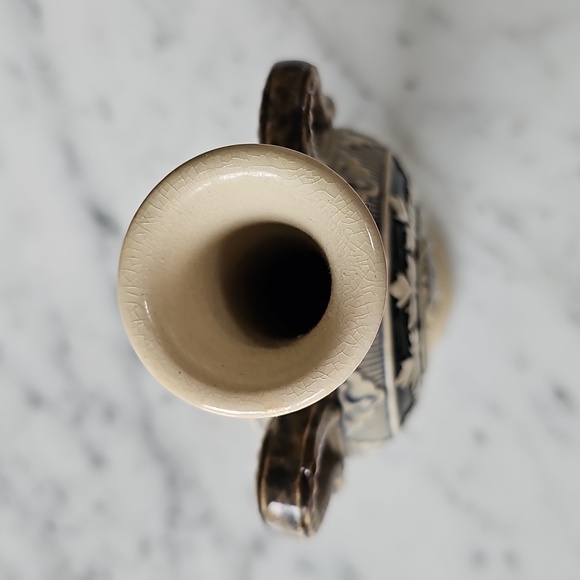 ⚱️HP⚱️Antique German Salt-Glazed Stoneware Vase 19th Century Historismus Period - Picture 11 of 15